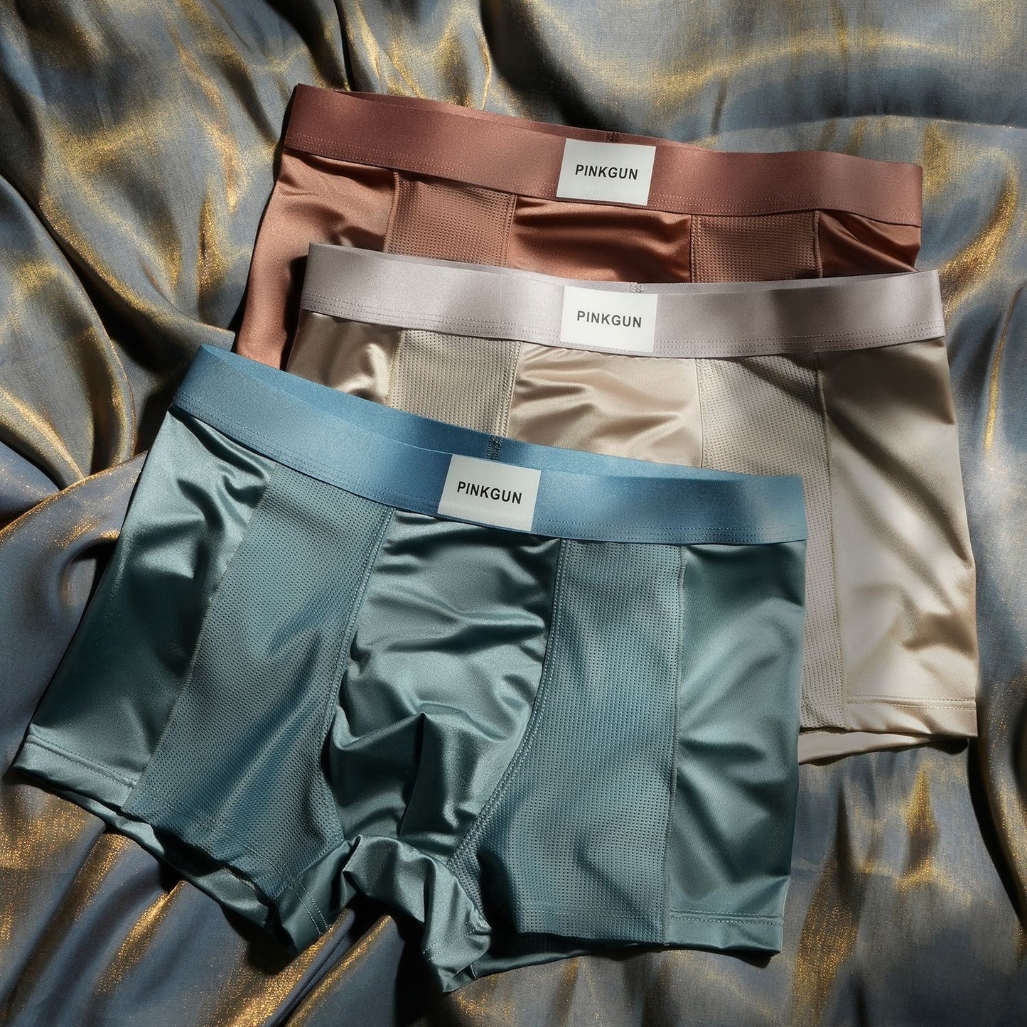 Men's antibacterial ice silk breathable underwear