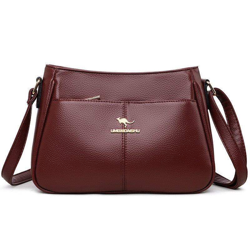 zp732-Women's simple large capacity shoulder messenger bag