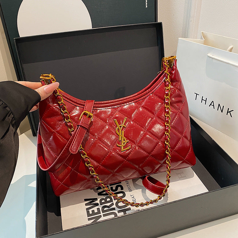 zp731-Chanel style diamond crossbody bag