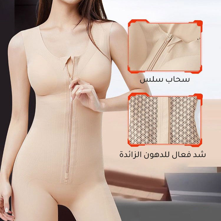 zp632-Back-release tummy-lifting and hip-lifting body-shaping suit