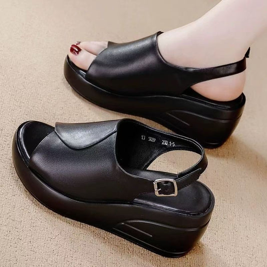zp643-Women's summer thick-soled buckle sandals