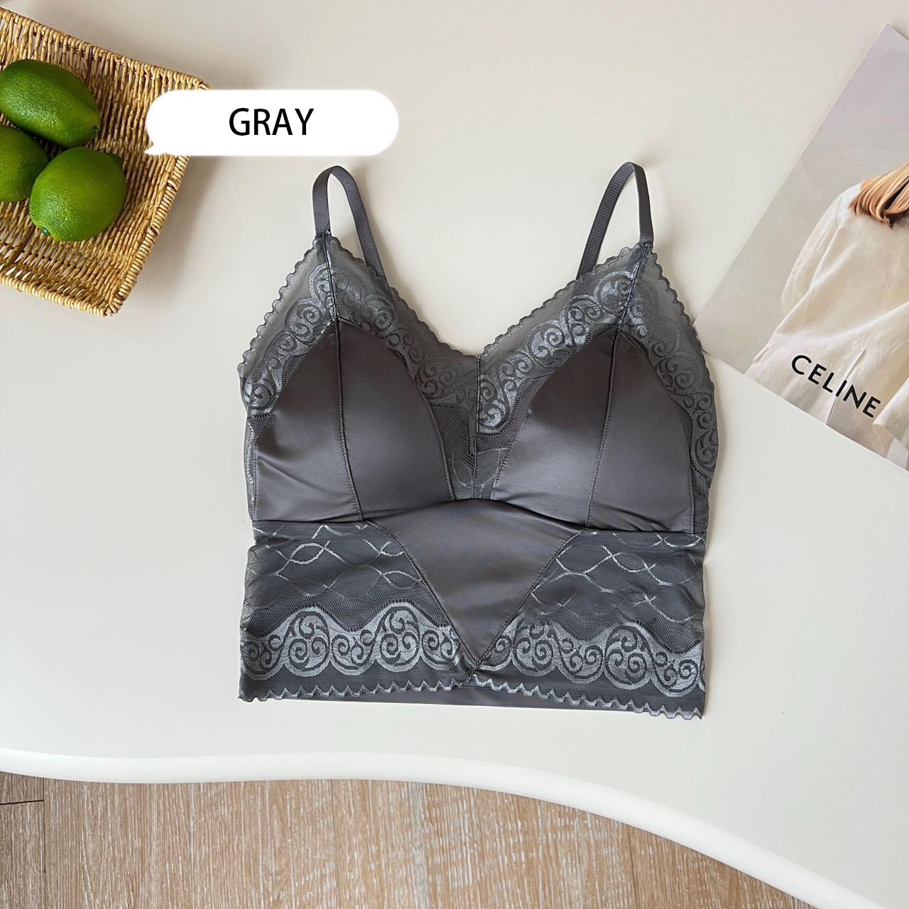 zp738-Women's summer sexy lace V-neck beautiful back lingerie