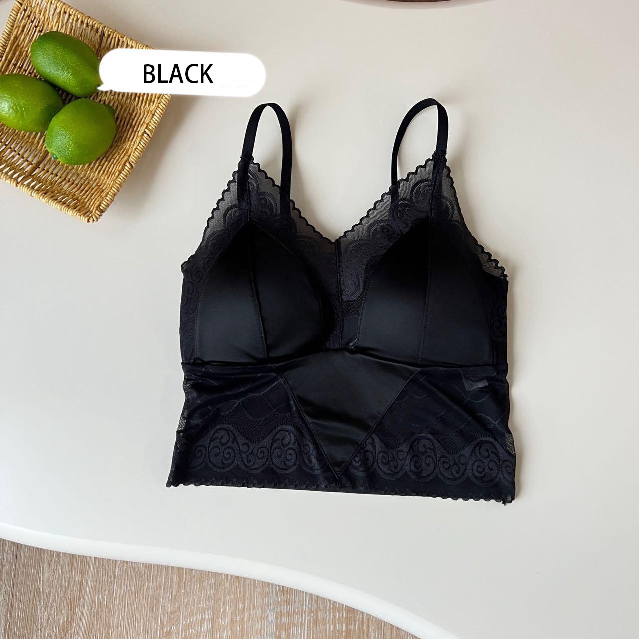 zp738-Women's summer sexy lace V-neck beautiful back lingerie