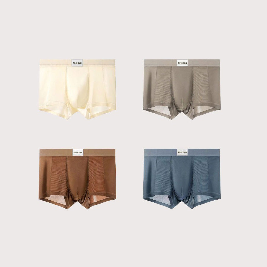 Men's antibacterial ice silk breathable underwear
