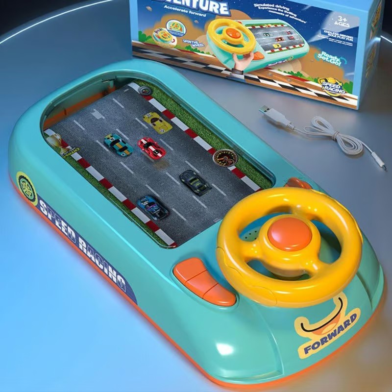 Steering Wheel Simulation Driving Toy Dodge Racing Adventure