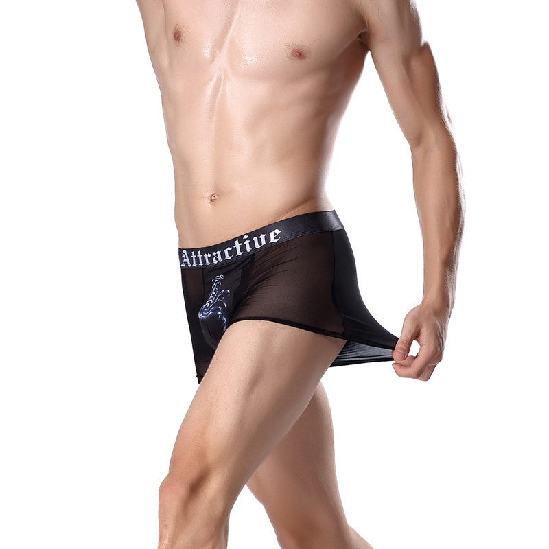 2023 Ice silk men's breathable boxer briefs