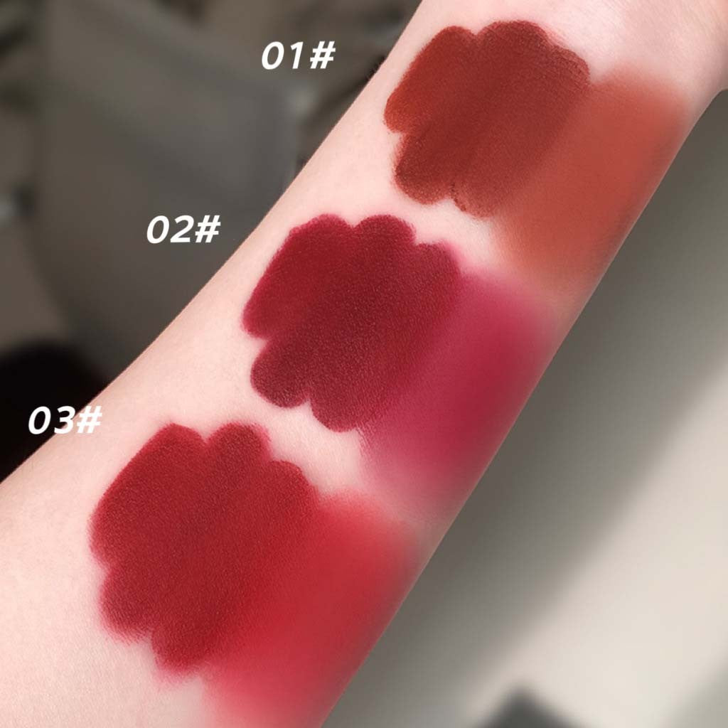 Velvet lipstick matte low saturation whitening