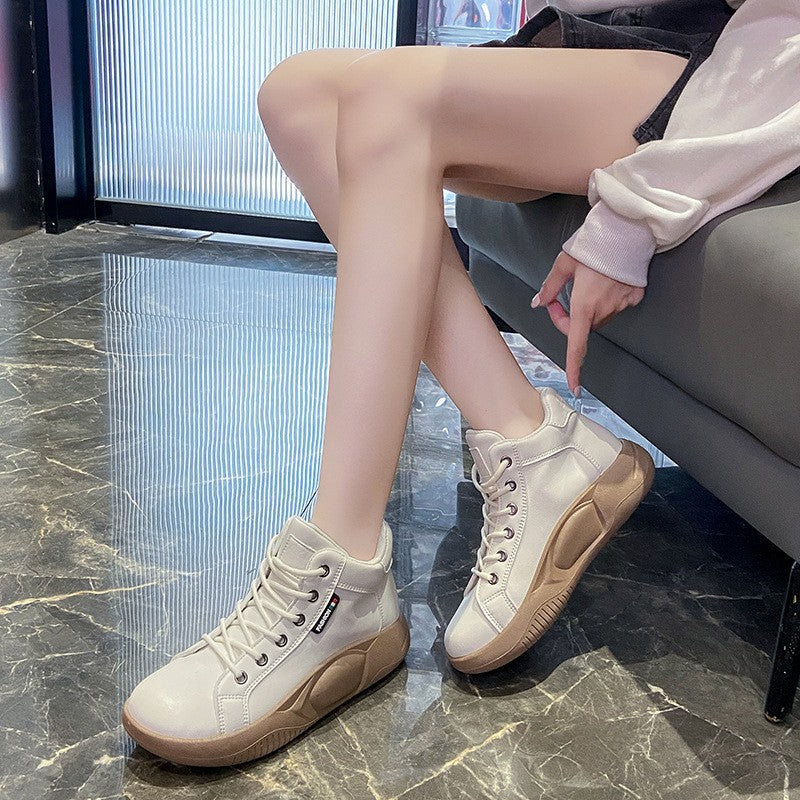 Thick-soled versatile fashionable casual retro women's shoes