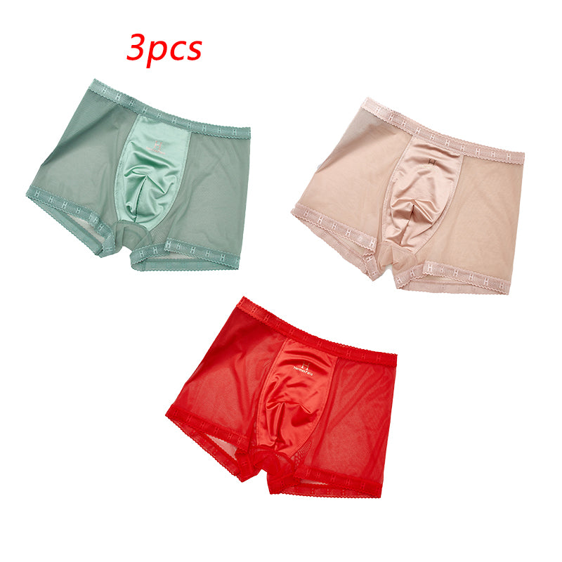 Summer ice silk mesh panties for men