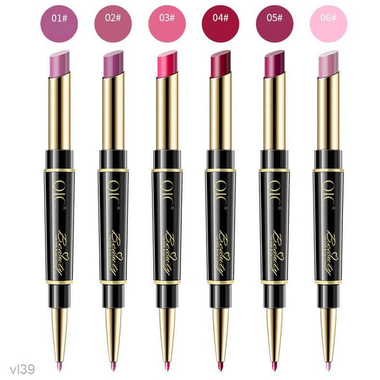 Two-in-one lipstick lip liner-A