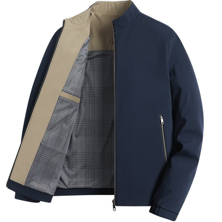 Men's Autumn Stand Collar Business Casual Jacket