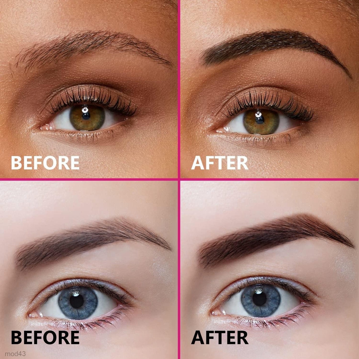 Long-lasting peel-off eyebrow tint