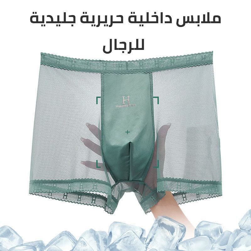 Summer ice silk mesh panties for men