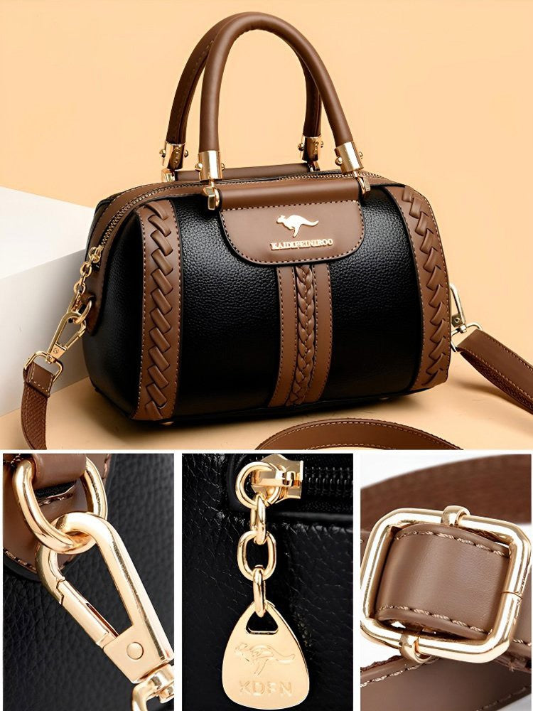 Stylish Contrast Color Women's Handbag Shoulder Bag