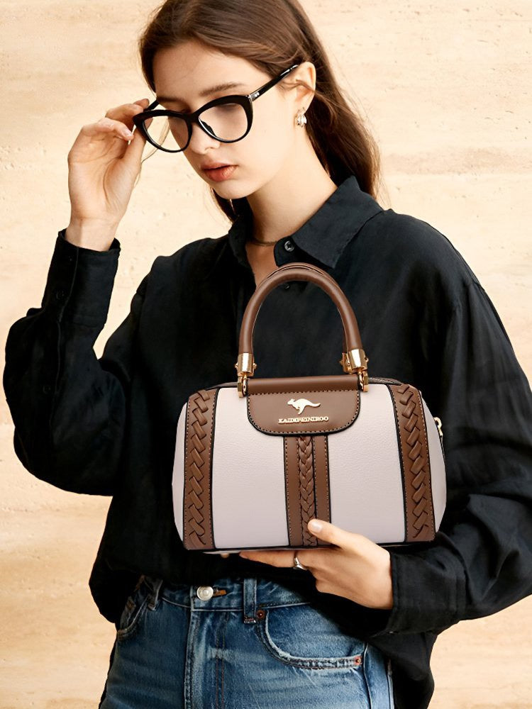 Stylish Contrast Color Women's Handbag Shoulder Bag