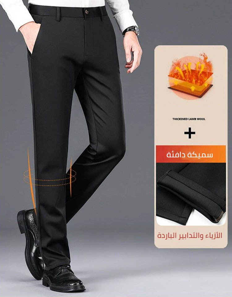 zd299-Autumn and winter thick stretch men's casual pants