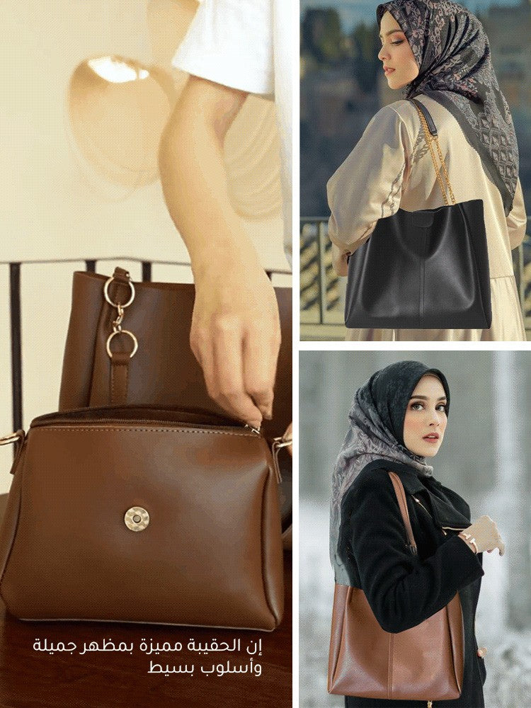 Fashionable textured mother-in-law bag for women