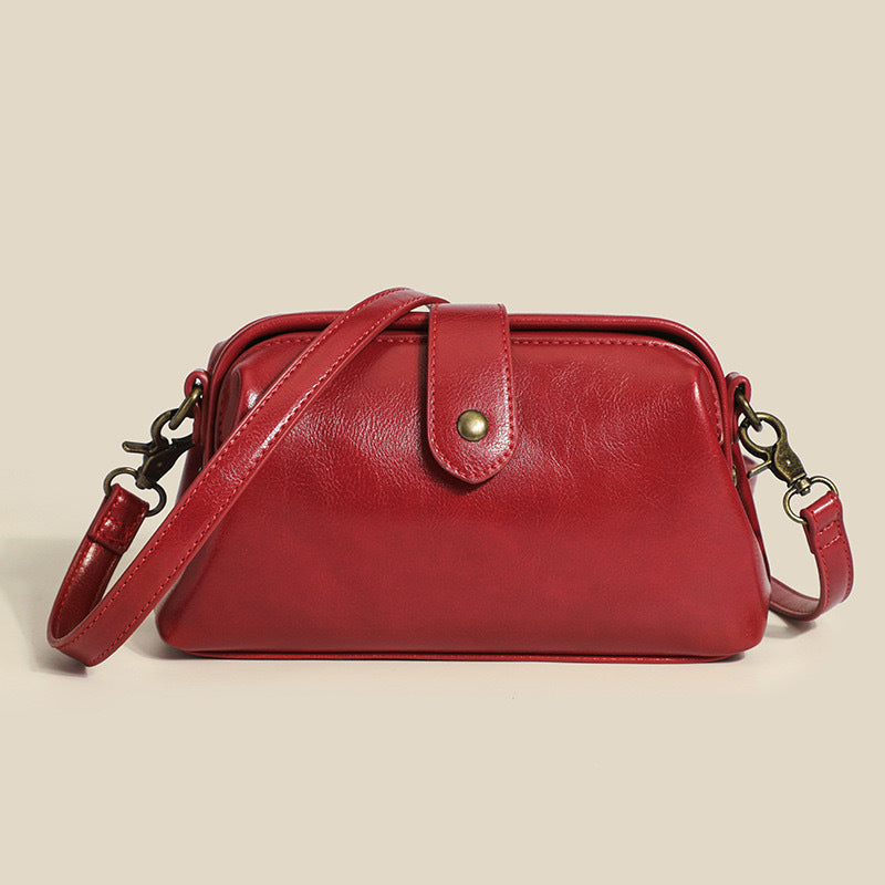 zp198-2024 Fashion Retro Soft Leather Bag