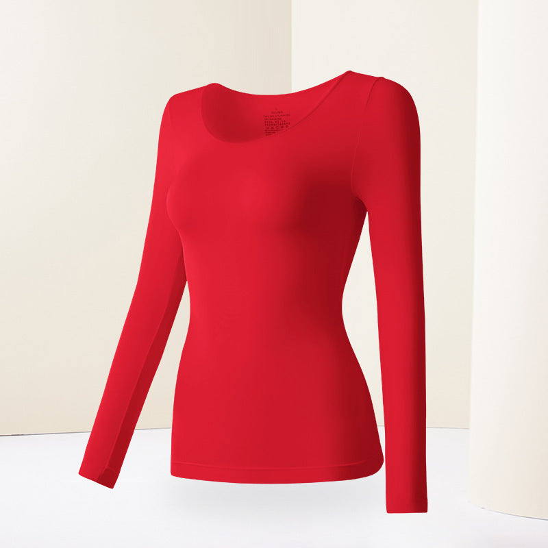 Seamless constant temperature thin self-heating warm base clothing