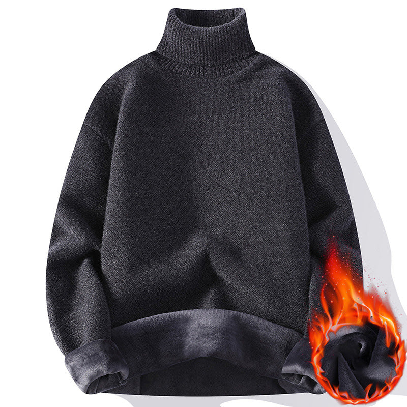 Men's stylish casual turtleneck sweater