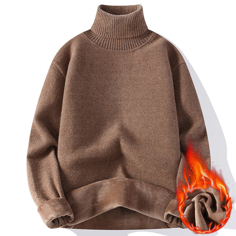 Men's stylish casual turtleneck sweater