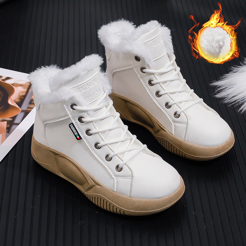 Thick-soled versatile fashionable casual retro women's shoes