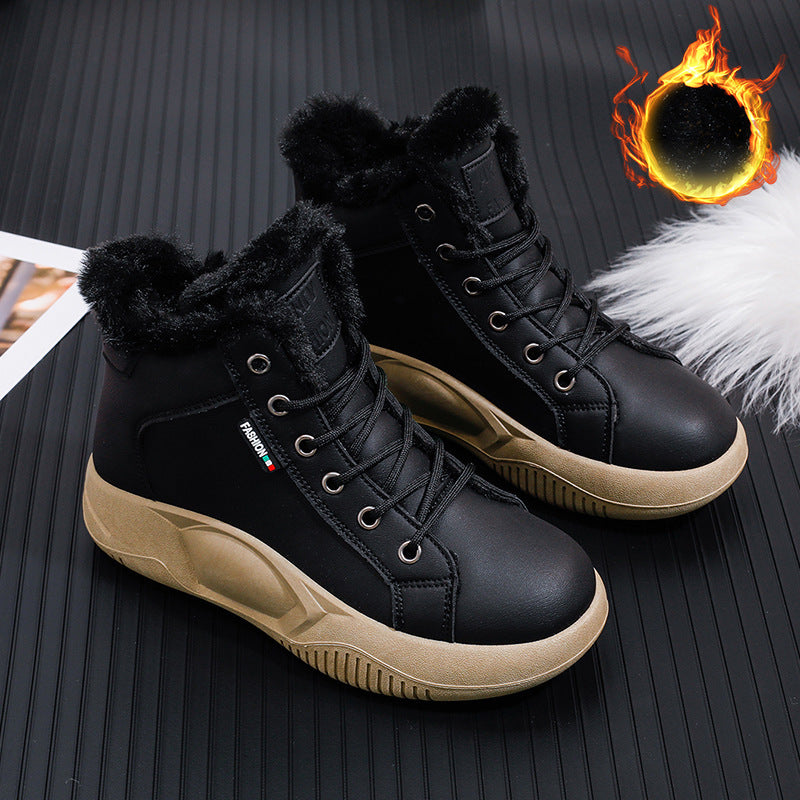 Thick-soled versatile fashionable casual retro women's shoes