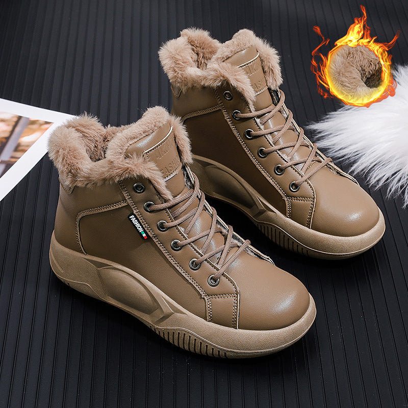 Thick-soled versatile fashionable casual retro women's shoes