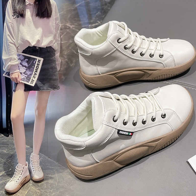 Thick-soled versatile fashionable casual retro women's shoes