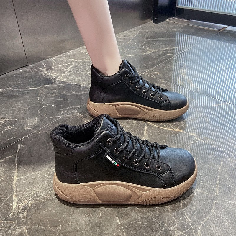 Thick-soled versatile fashionable casual retro women's shoes