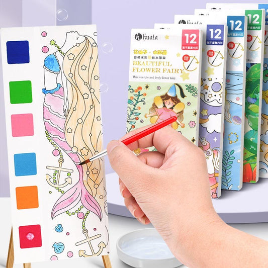 Children's watercolor graffiti picture book