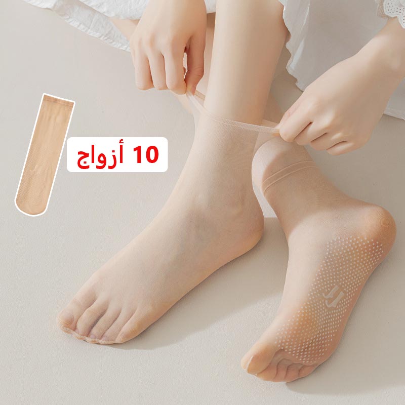 ae429-Summer women's ultra-thin non-slip socks