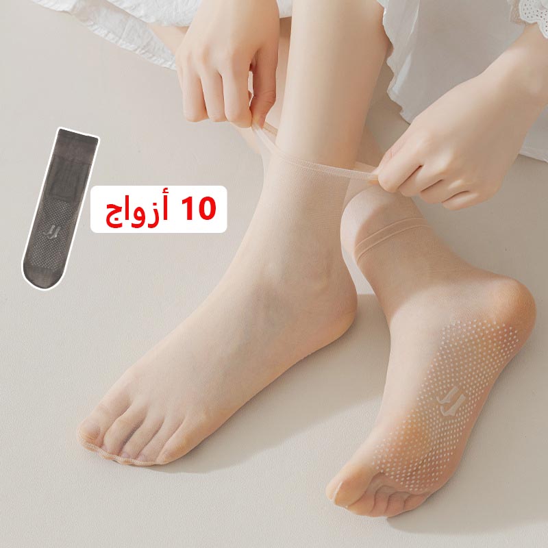 ae429-Summer women's ultra-thin non-slip socks