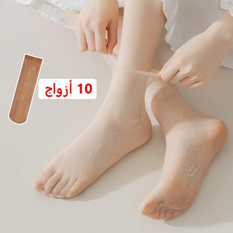 ae429-Summer women's ultra-thin non-slip socks