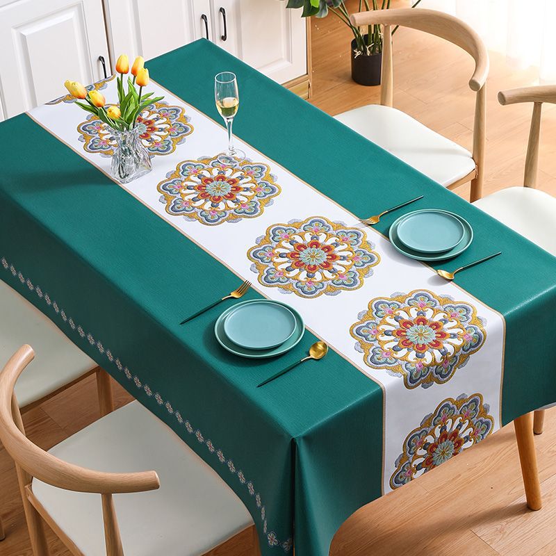 Embroidered exquisite embroidered tablecloth coffee table cloth