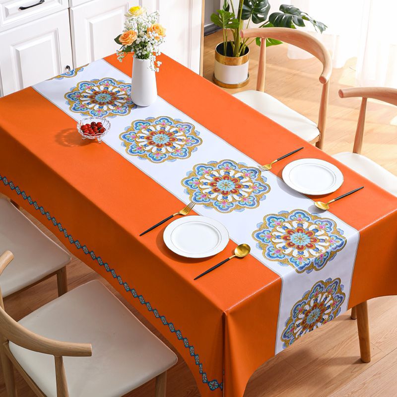 Embroidered exquisite embroidered tablecloth coffee table cloth