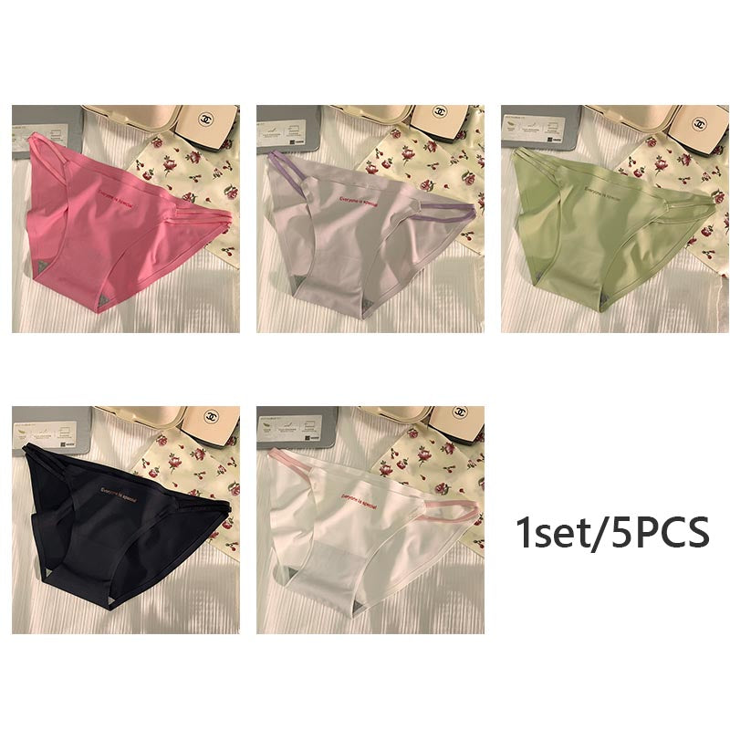 ae438-Women's ice silk low waist sexy panties